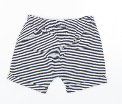 TU Baby Blue Striped  Cropped Trousers Size 3-6 Months