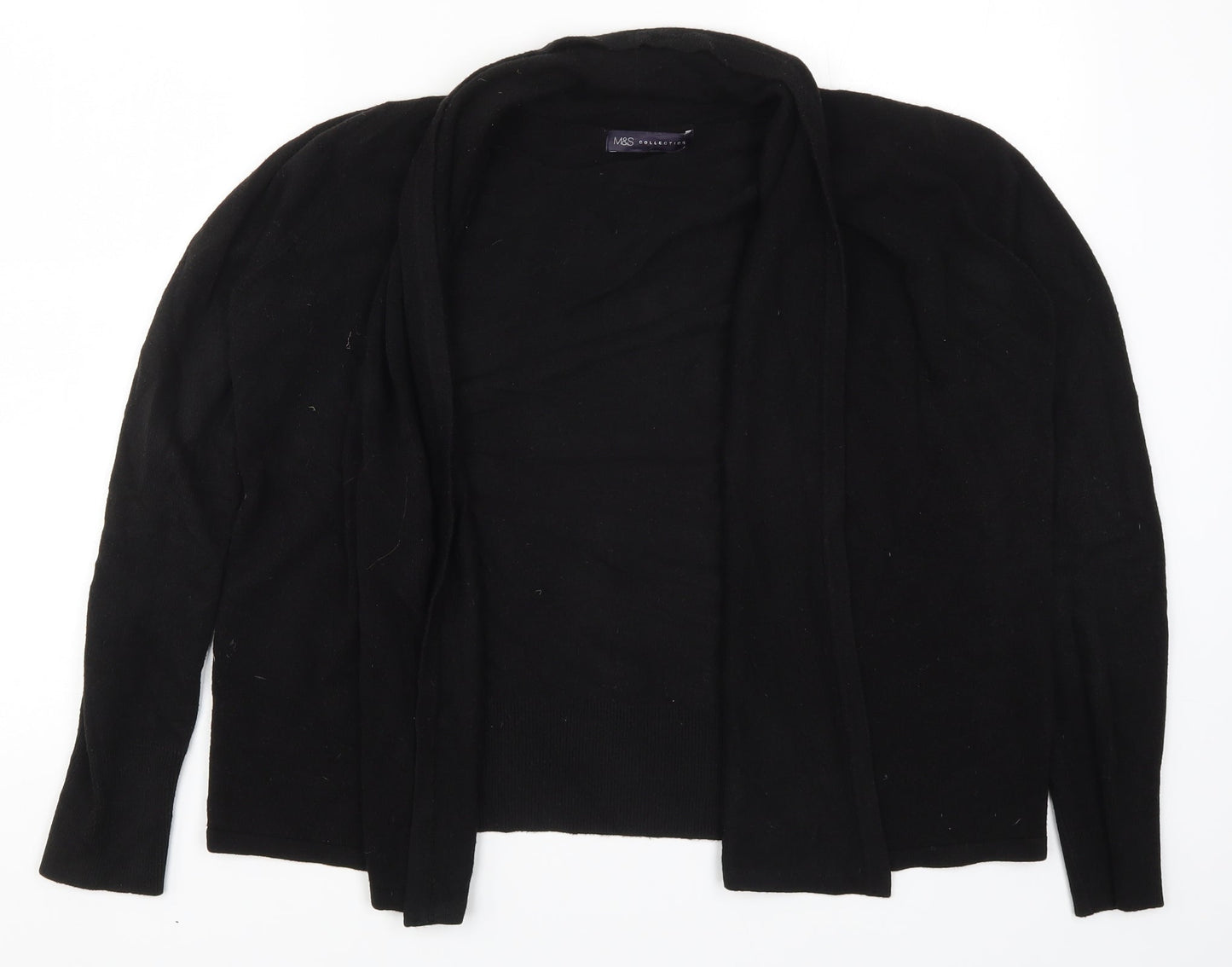 Womens UK Size M Marks and Spencer Black Cardigan Jumper