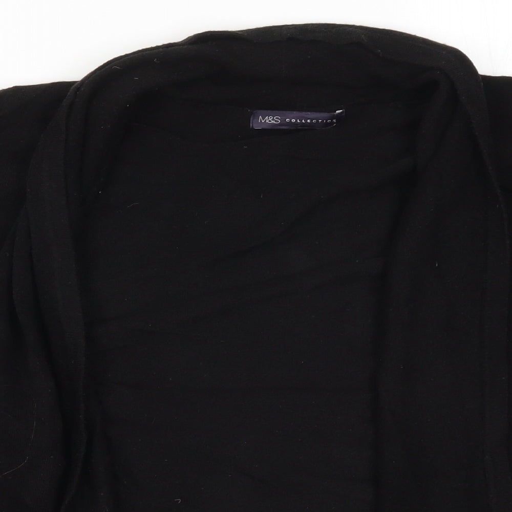Womens UK Size M Marks and Spencer Black Cardigan Jumper