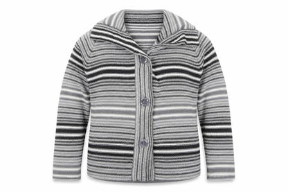 Womens UK Size 14 EWM Grey Cardigan Jumper