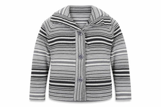Womens UK Size 14 EWM Grey Cardigan Jumper