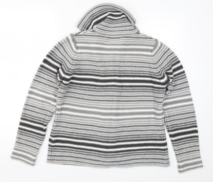 Womens UK Size 14 EWM Grey Cardigan Jumper