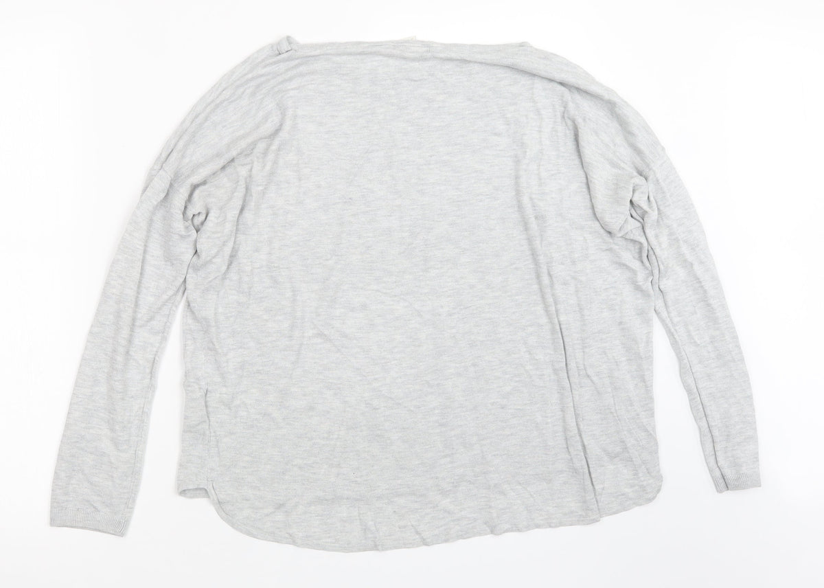 Womens UK Size L H&M Grey Pullover Jumper