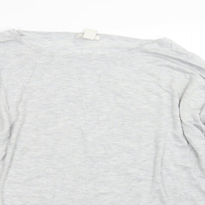 Womens UK Size L H&M Grey Pullover Jumper