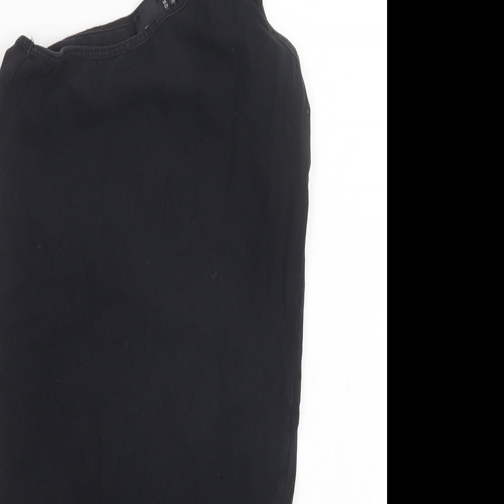 Womens UK Size 8 ASOS One-Piece Black Bodysuit