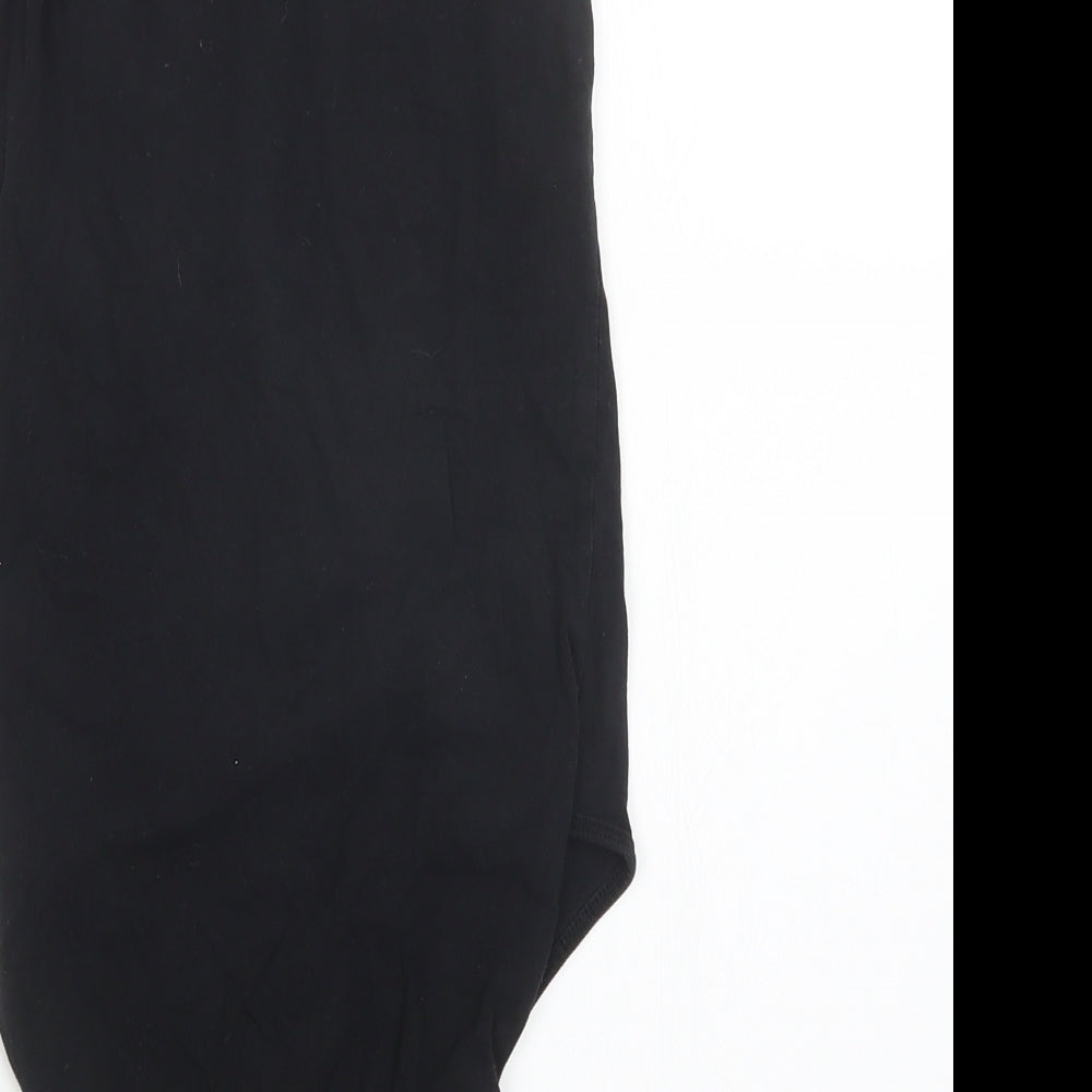 Womens UK Size 8 ASOS One-Piece Black Bodysuit