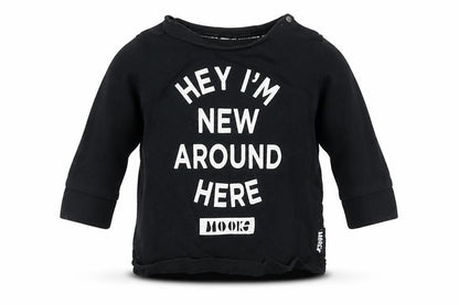 MOOKS Boys Black   Basic T-Shirt Size 3-6 Months