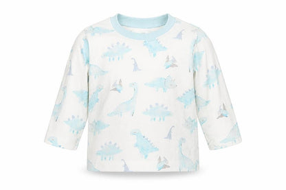 George Boys Blue Geometric  Basic T-Shirt Size 3-6 Months