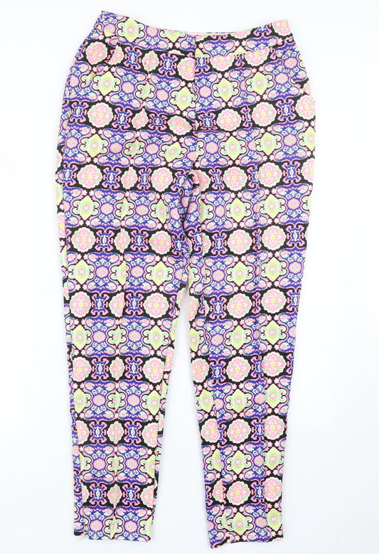Womens UK Size 10 Missguided Regular Fit  Blue Trousers