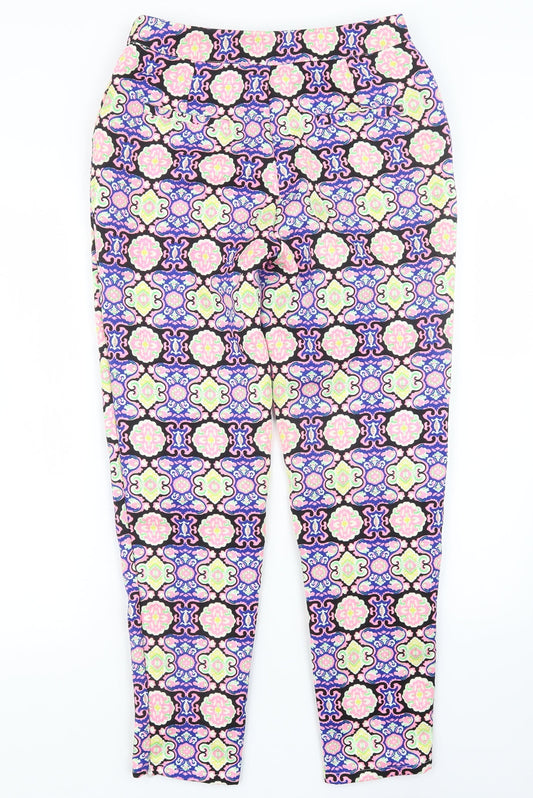 Womens UK Size 10 Missguided Regular Fit  Blue Trousers