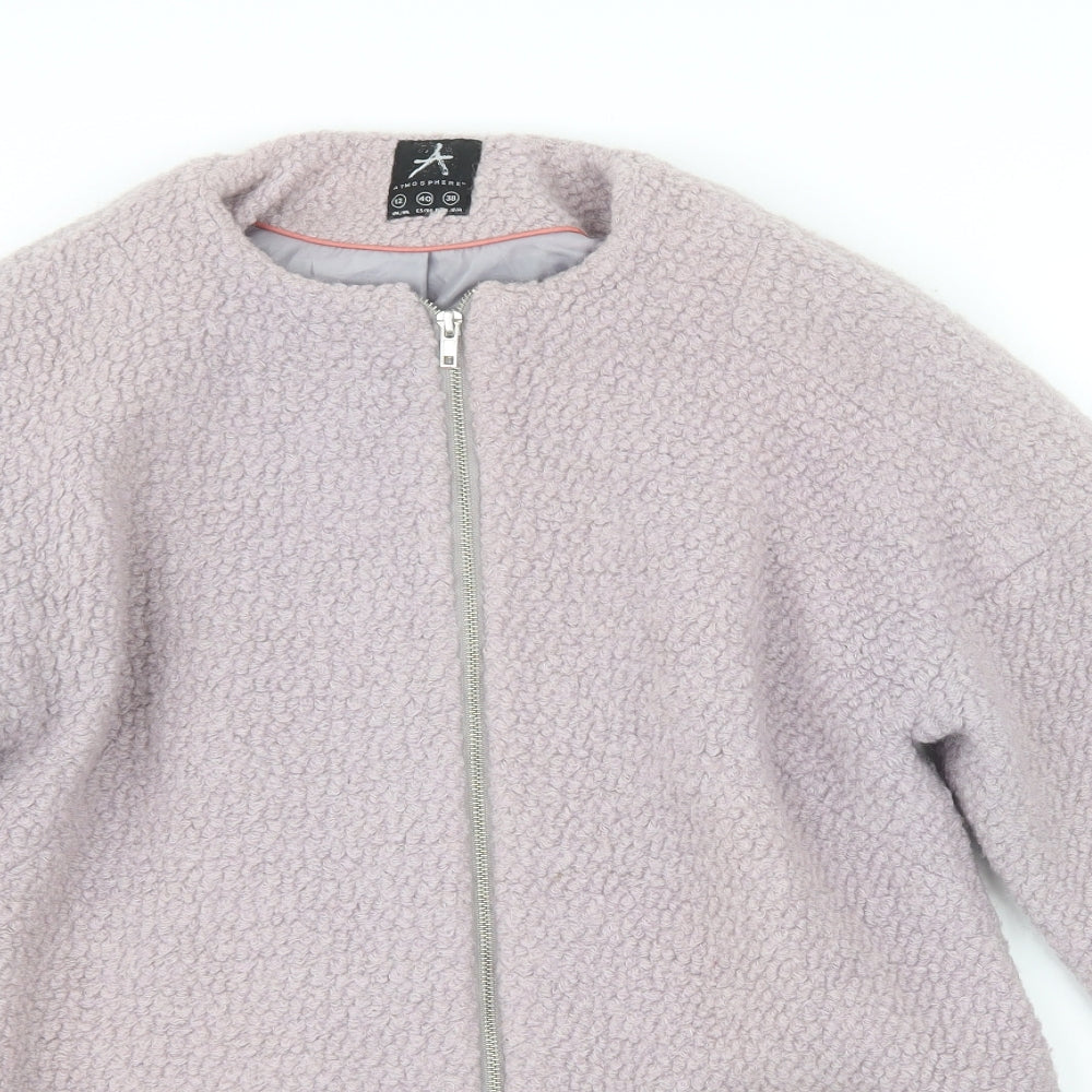 Atmosphere Womens Purple   Pea Coat Coat Size 12