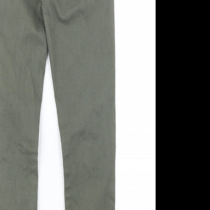 River Island Girls Green  Denim Straight Jeans Size 12 Years