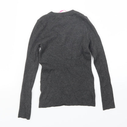Candy Couture Girls Grey   Pullover Jumper Size 10 Years
