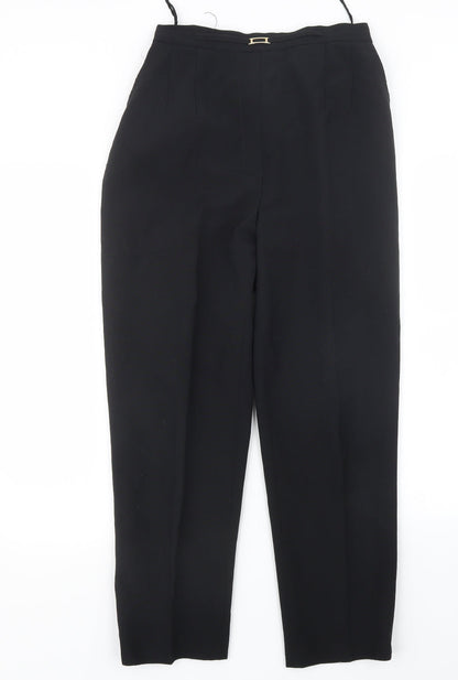 Womens UK Size 12 Sarah Hamilton Regular Fit  Black Trousers