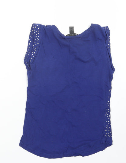 Mango Womens Blue   Basic T-Shirt Size S