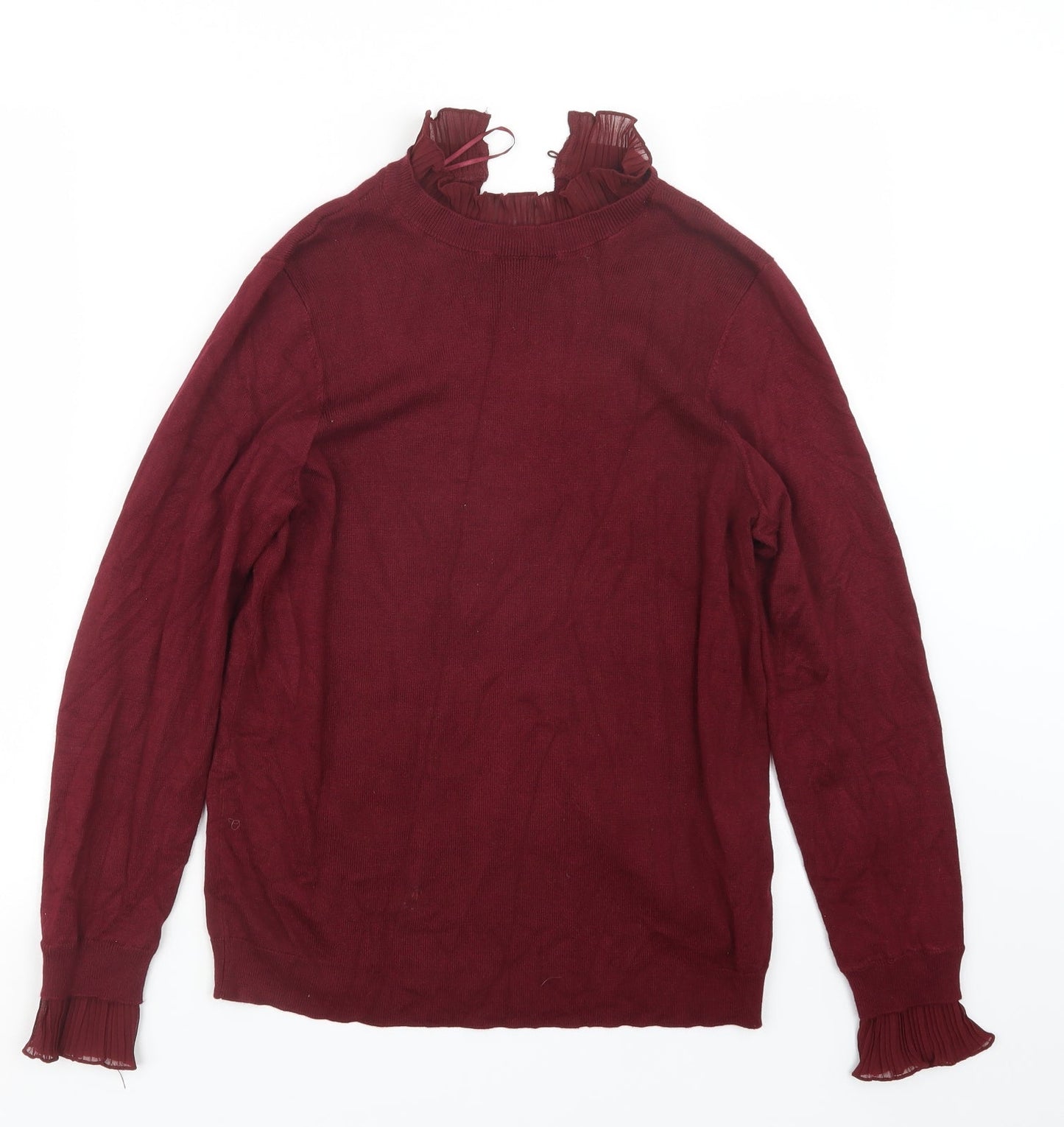 Womens UK Size 14 Papaya Red Pullover Jumper