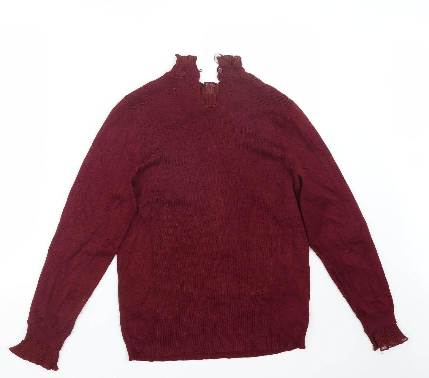 Womens UK Size 14 Papaya Red Pullover Jumper
