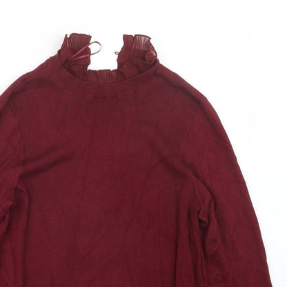 Womens UK Size 14 Papaya Red Pullover Jumper