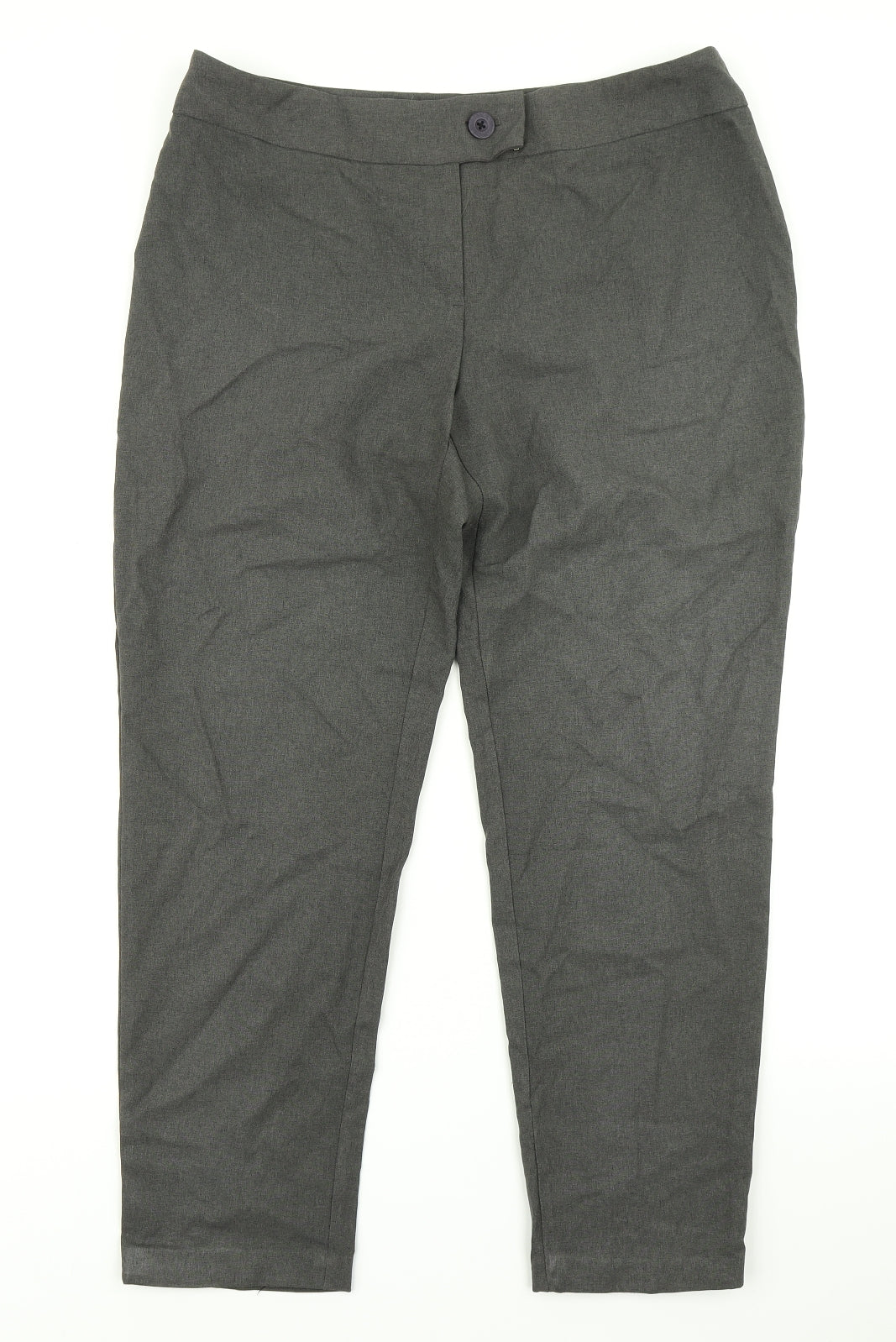 George Womens Grey   Dress Pants Trousers Size 14 L24 in