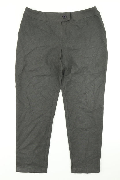 George Womens Grey   Dress Pants Trousers Size 14 L24 in