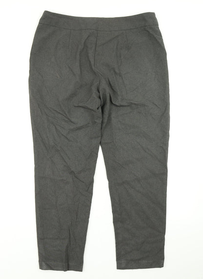 George Womens Grey   Dress Pants Trousers Size 14 L24 in