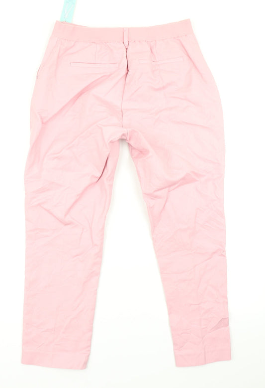 Womens UK Size 10 Damart Regular Fit Pedal Pusher Pink Trousers