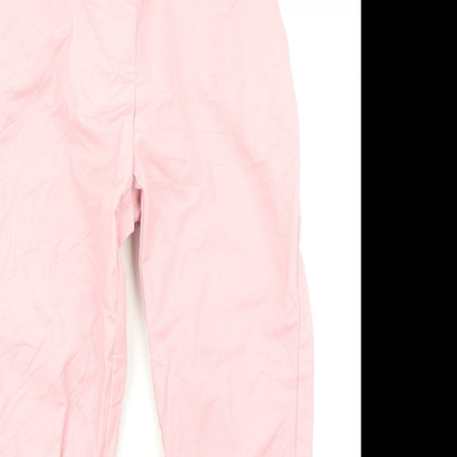 Womens UK Size 10 Damart Regular Fit Pedal Pusher Pink Trousers