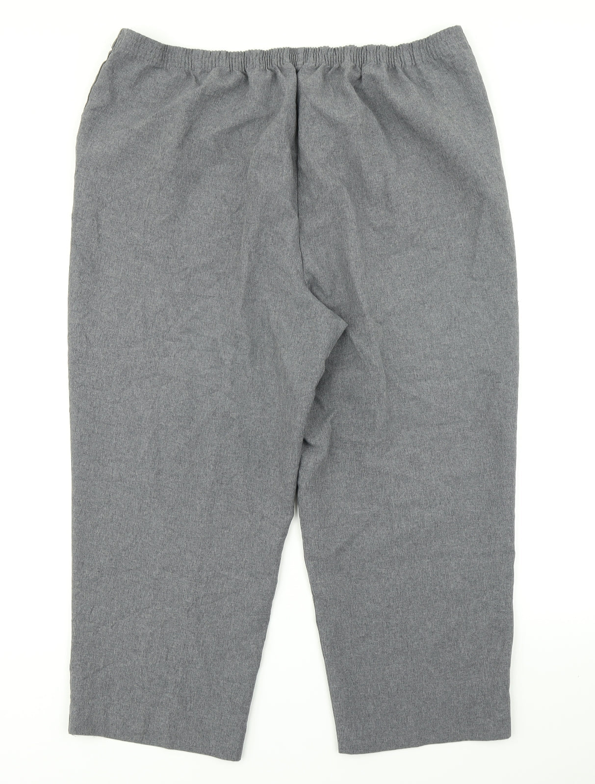 Womens UK Size 20 BM Regular Fit Dress Pants Grey Trousers