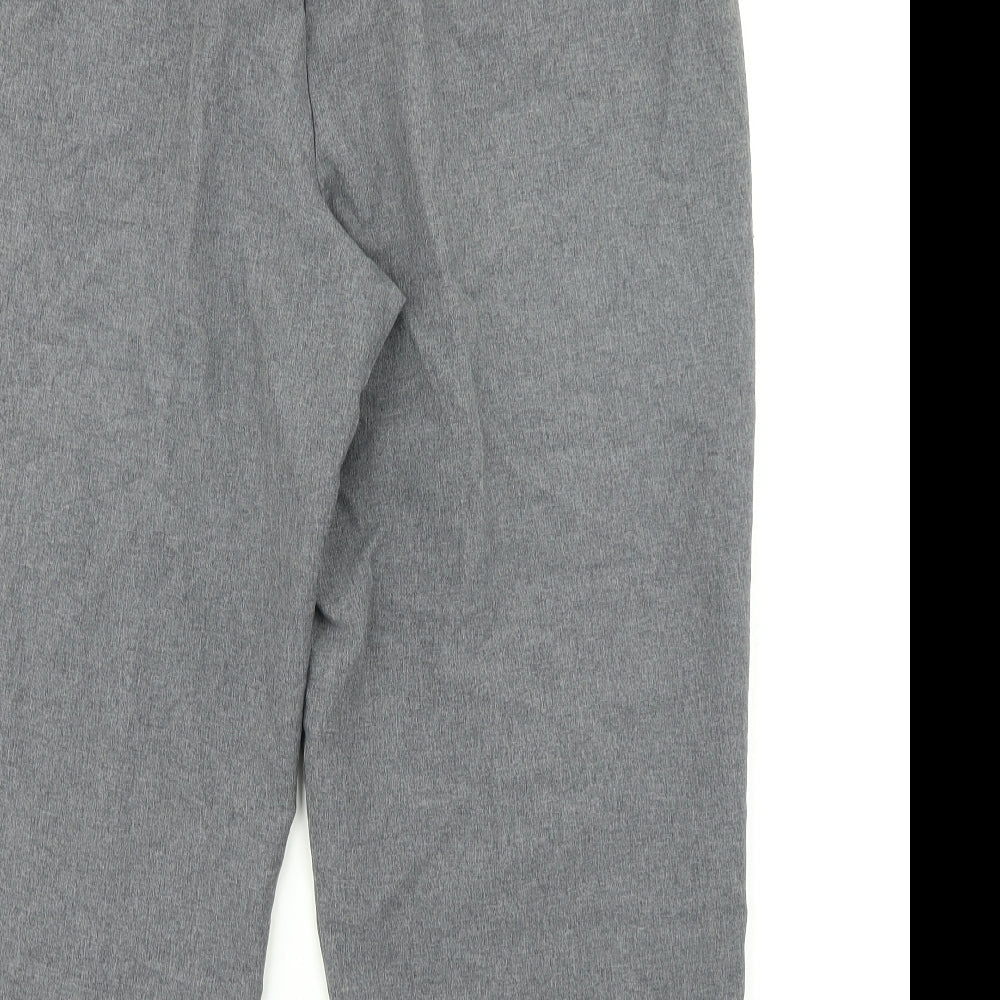 Womens UK Size 20 BM Regular Fit Dress Pants Grey Trousers