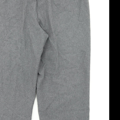 Womens UK Size 20 BM Regular Fit Dress Pants Grey Trousers