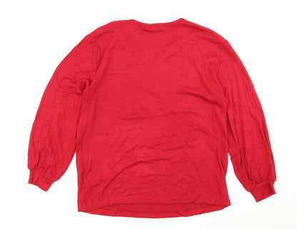 Womens UK Size 10 M&S Collection Red Pullover Jumper