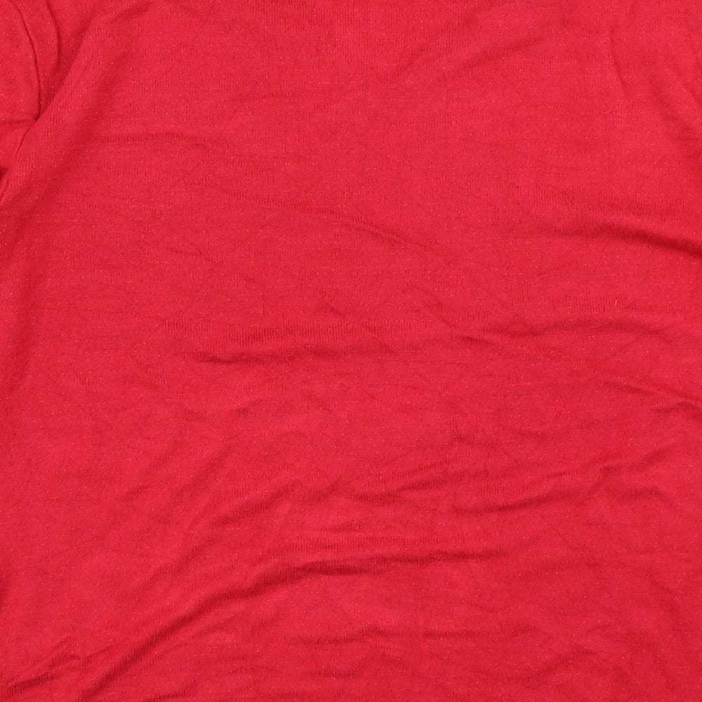 Womens UK Size 10 M&S Collection Red Pullover Jumper