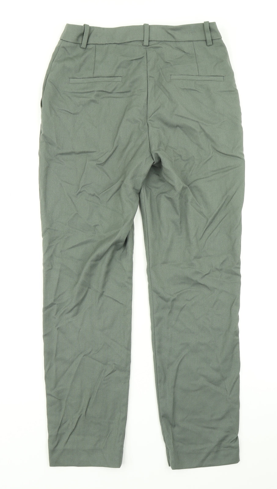 Womens UK Size 6 H&M Regular Fit Dress Pants Green Trousers
