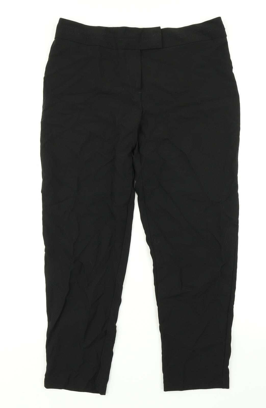 George Womens Black   Dress Pants Trousers Size 12 L23 in