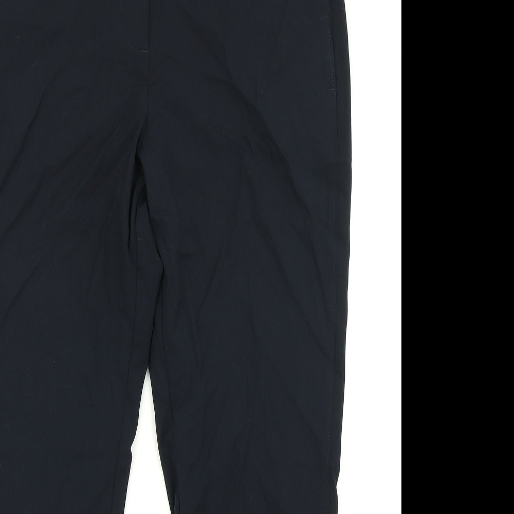 Womens UK Size 14 M&S Collection Regular Fit Dress Pants Blue Trousers