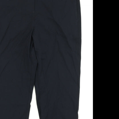 Womens UK Size 14 M&S Collection Regular Fit Dress Pants Blue Trousers