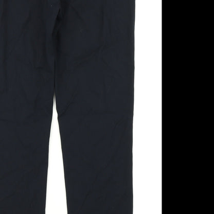 Womens UK Size 14 M&S Collection Regular Fit Dress Pants Blue Trousers