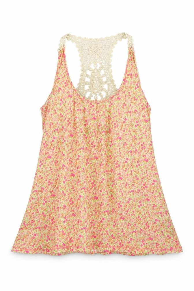 Womens UK Size 8 Miss Selfridge Orange Basic Tank