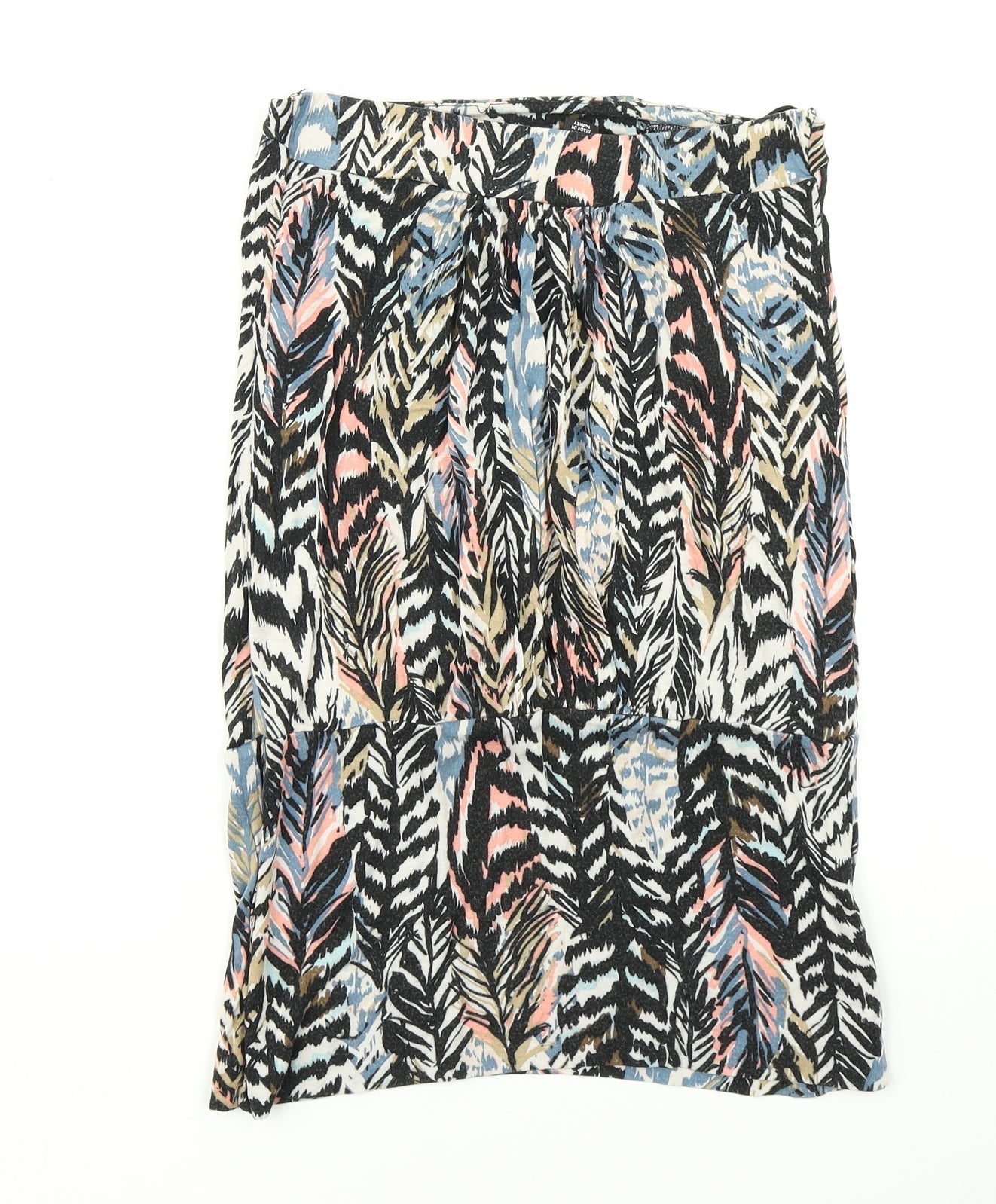 Womens UK Size XS H&M Blue Basic T-Shirt