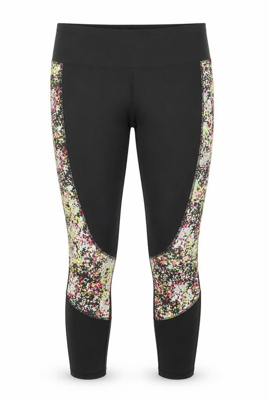 Womens UK Size S Workout Regular Fit Compression Black Leggings