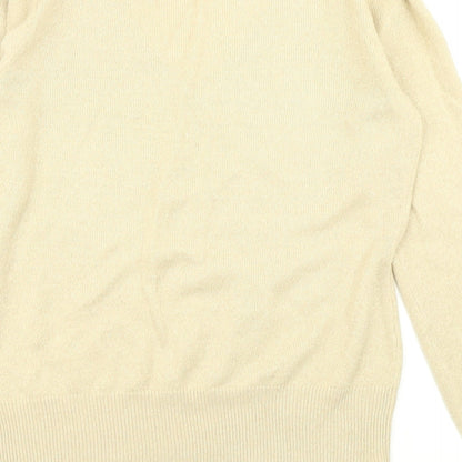 Womens UK Size 12 Dorothy Perkins Gold Pullover Jumper