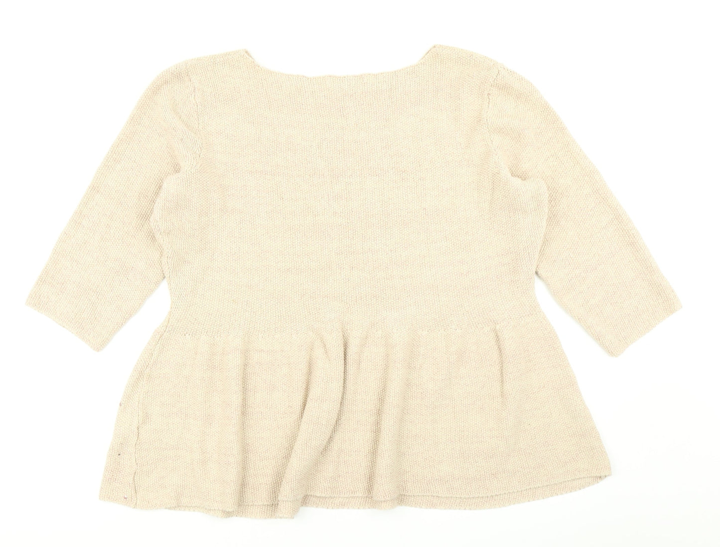 George Womens Brown  Knit Pullover Jumper Size 14