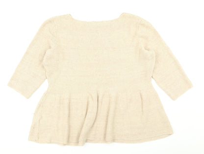 George Womens Brown  Knit Pullover Jumper Size 14