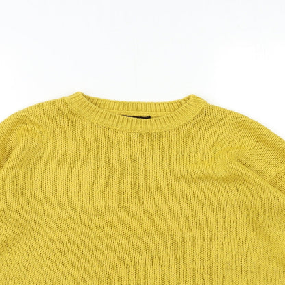 Womens UK Size S New Look Yellow Pullover Jumper