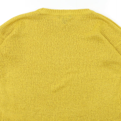 Womens UK Size S New Look Yellow Pullover Jumper