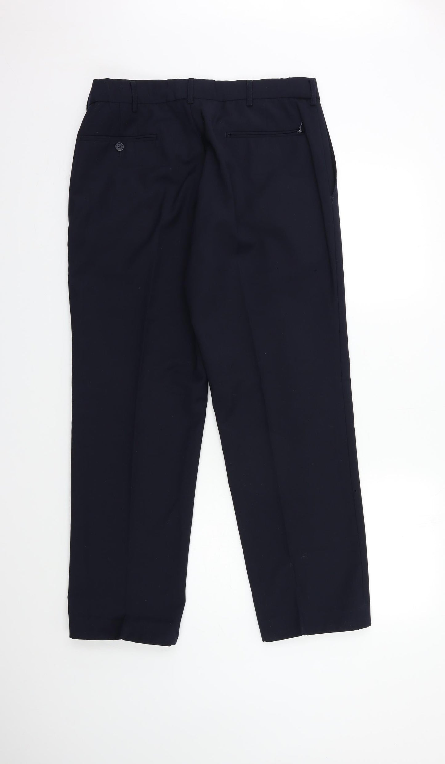 Mens UK Size 34 in Classic Regular Fit  Blue Trousers