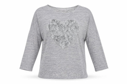 Womens UK Size S QED London Grey Pullover Jumper