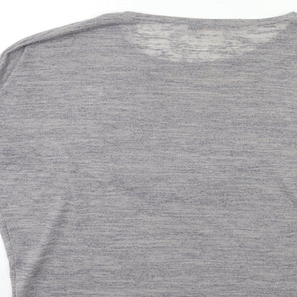 Womens UK Size S QED London Grey Pullover Jumper