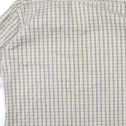 Mens UK Size 16 Eterna Beige  Button-Up Long Sleeve Casual Shirt