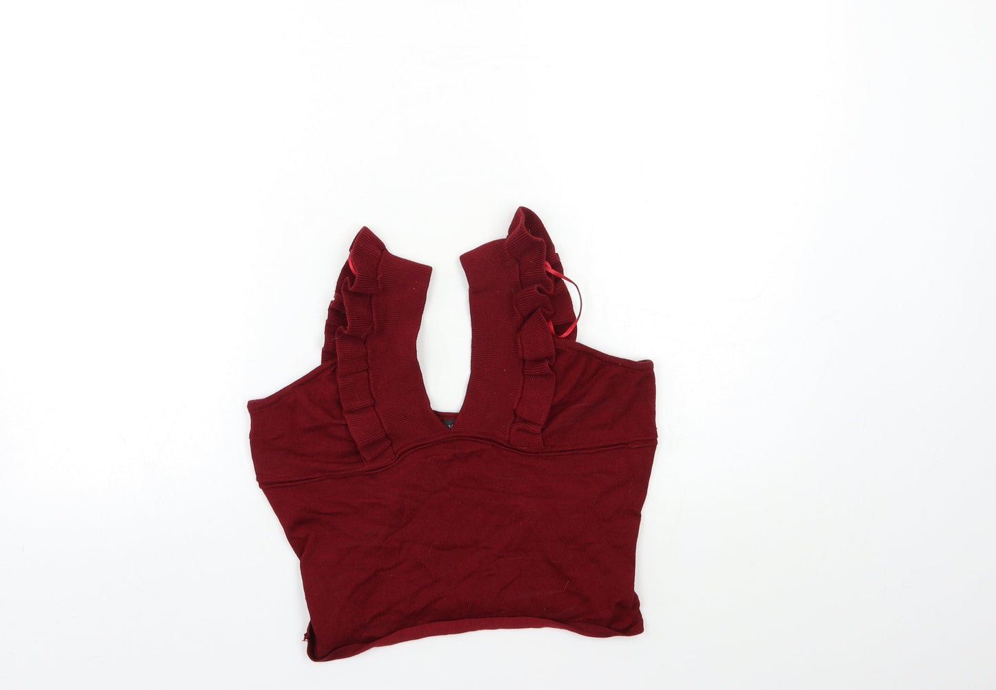 Womens UK Size 8 CAMEO ROSE Red Pullover Jumper